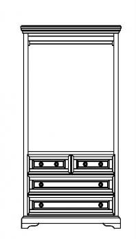 Шкаф для одежды СКМ-003-102